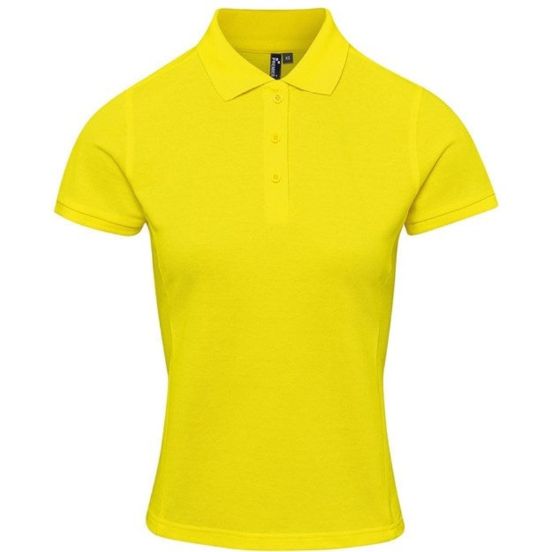 Premier Women’s Coolchecker Plus Piqu Polo -Yellow