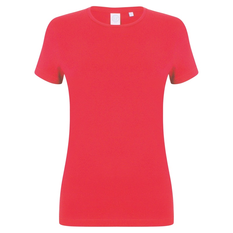 Sf Feel Good Women’s Stretch T-Shirt – Bright Red