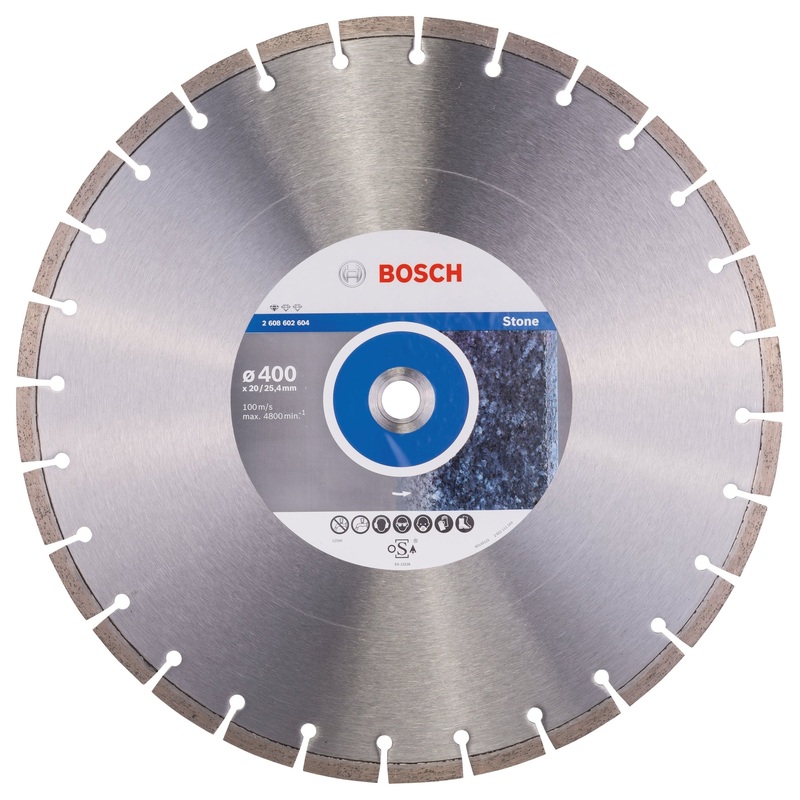 Bosch Professional Diamond Cutting Disc for Stone – 400 x 20/25,40 x 3,2 x 10 mm