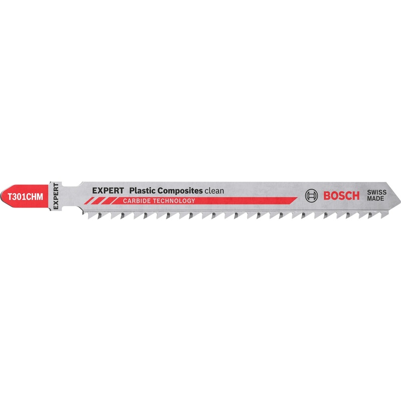 Bosch Professional Expert Plastic Composites Clean T301CHM Jigsaw Blade 3-Pack