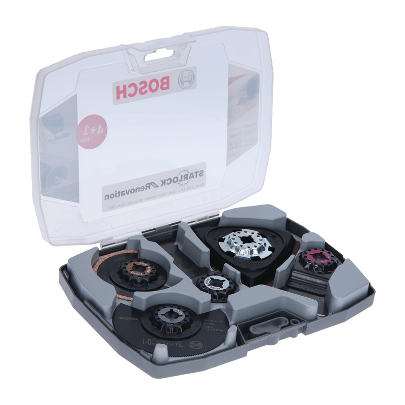 Bosch Professional Starlock Renovation Kit – 4 Blades + 1 Accessory