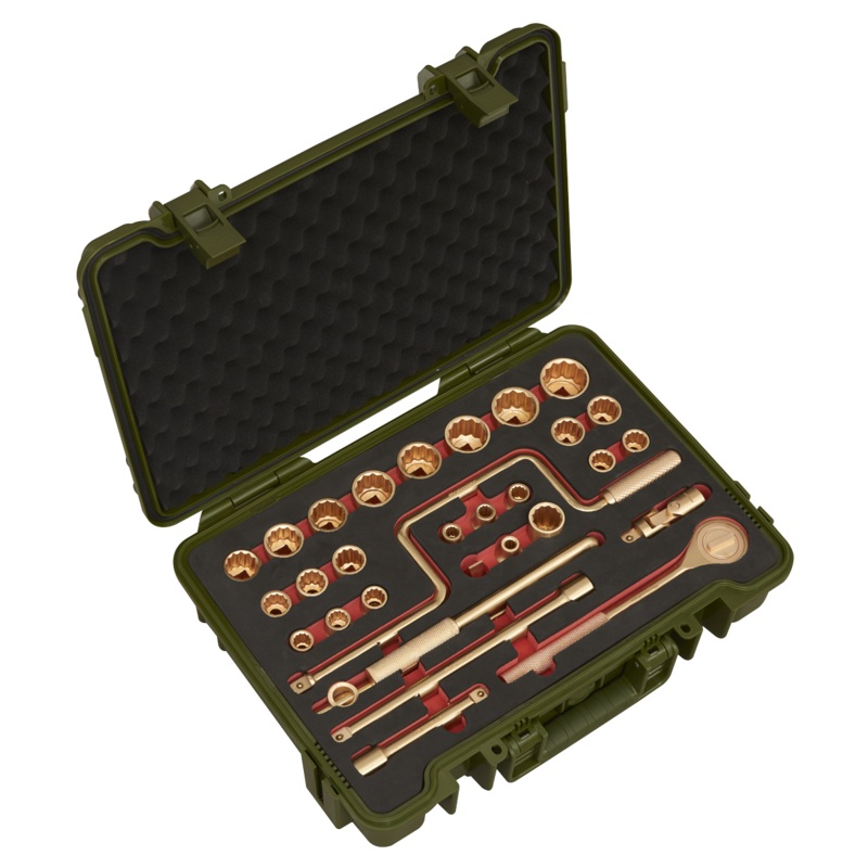 Sealey Socket Set 31pc 1/2Sq Drive – Non-Sparking
