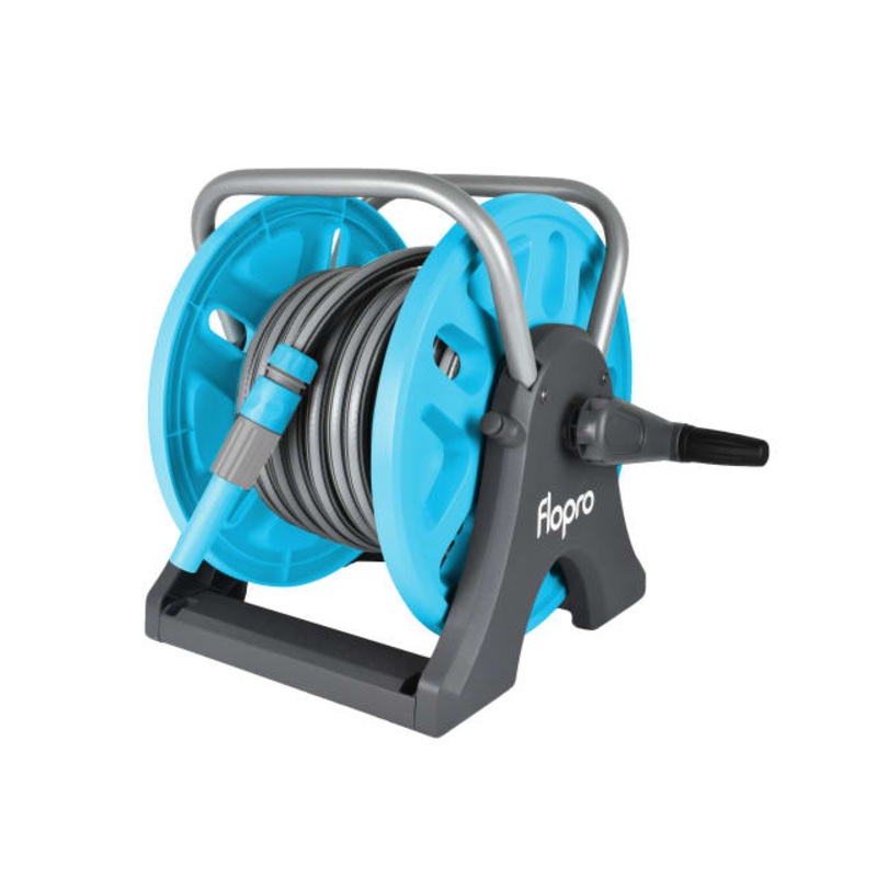 Flopro Flopro NeverKink EasyReel Complete Hose Reel Set 25m