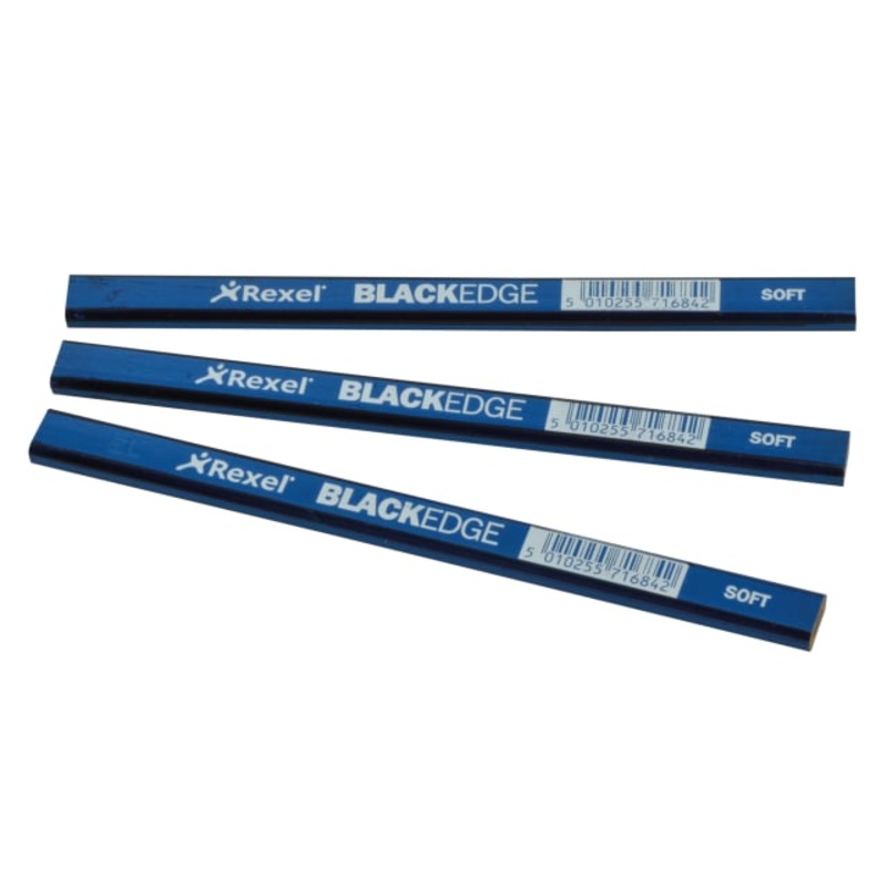Blackedge Carpenter’s Pencils – Blue / Soft (Card 12)