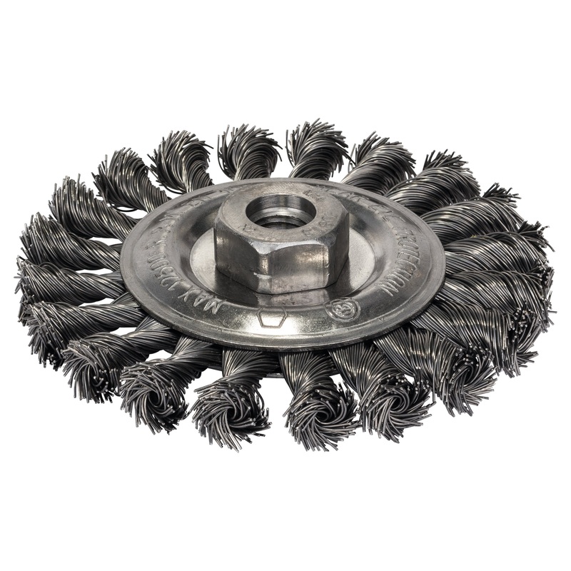 Bosch Professional 115mm Knotted Wire Wheel, M14, 0.5mm Steel