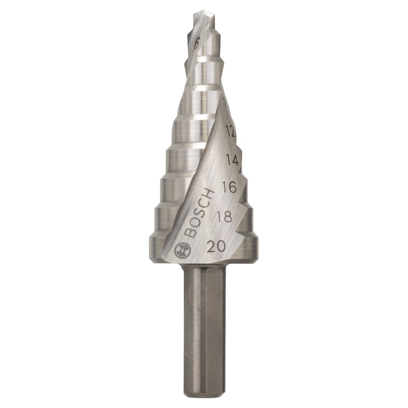 Bosch Professional HSS Step Drill Bit 4-20mm, 8.0mm, 75mm