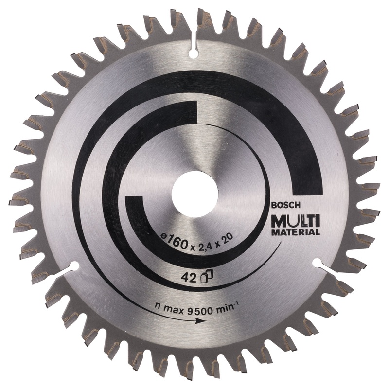 Bosch Professional Multi Material Circular Saw Blade – 160 x 20/16 x 2.4mm, 42 Teeth
