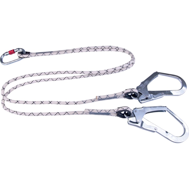 Delta Plus LO147150CDD Double Braided Rope Lanyard with Large Opening Connector  Versatile and Reliable