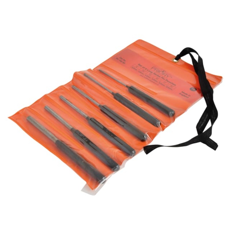 Priory 145-S6 Long Series Pin Punch Set 6 Piece
