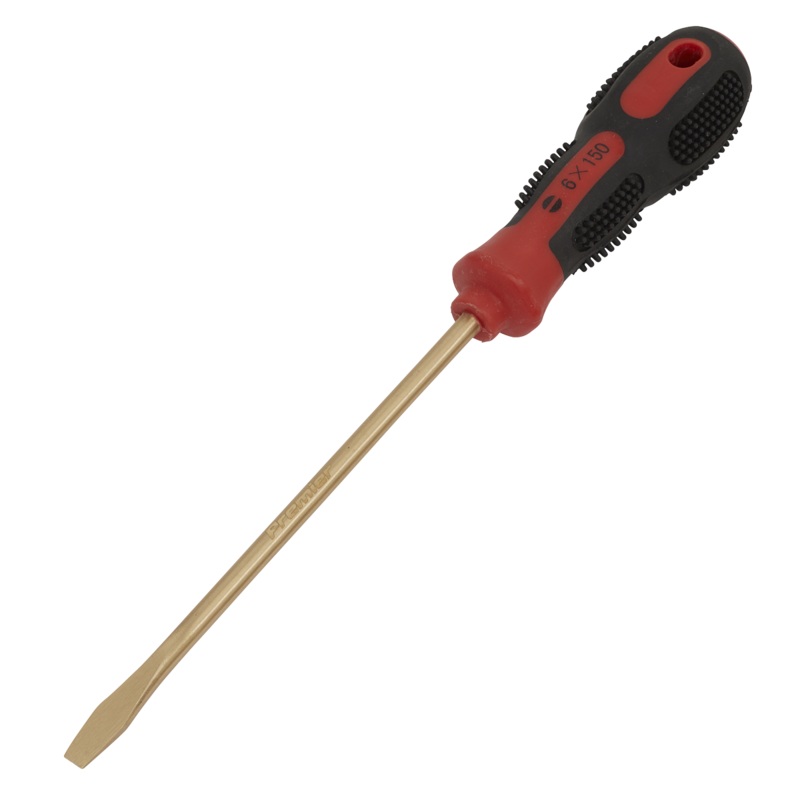 Sealey Screwdriver Slotted 6 x 150mm – Non-Sparking