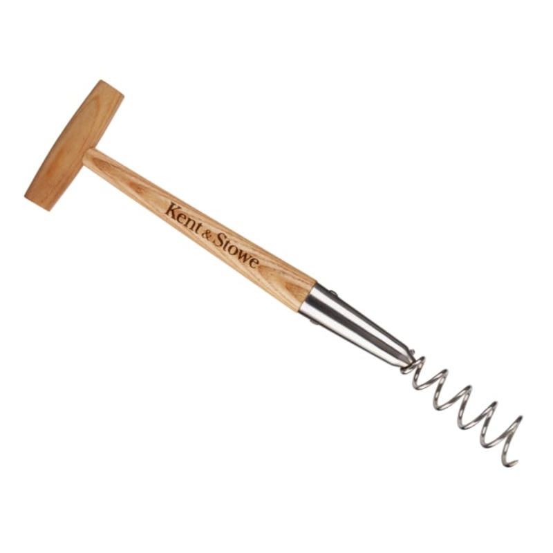 Kent & Stowe Stainless Steel Hand Corkscrew Weeder, FSC
