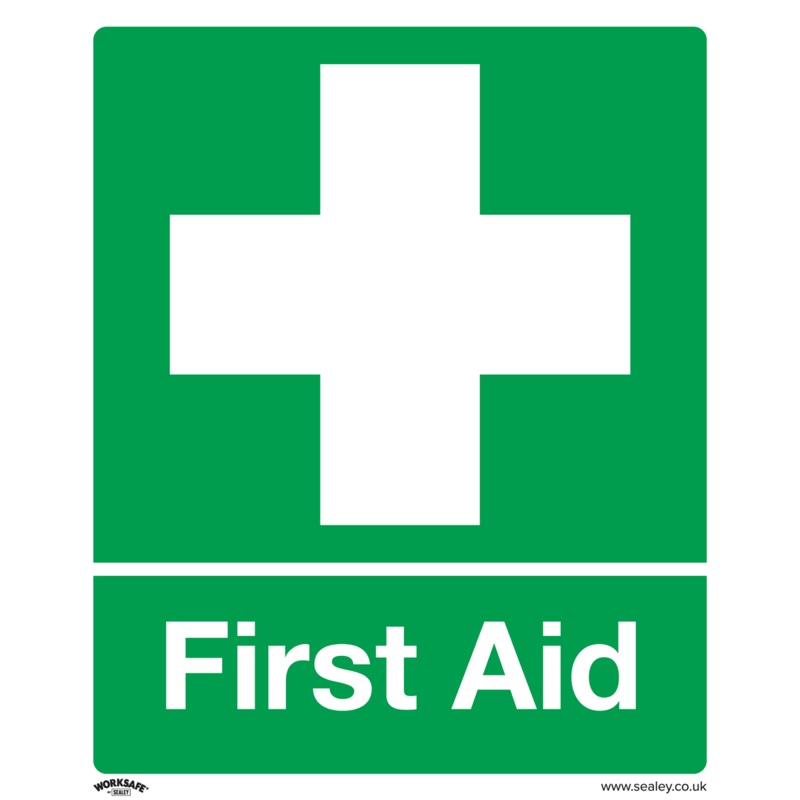 Sealey Safety Sign – First Aid – Rigid Plastic