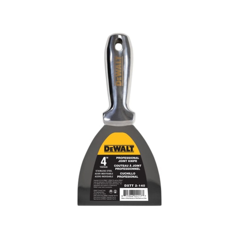 DEWALT Drywall Stainless Steel Jointing/Filling Knife 100mm (4in)