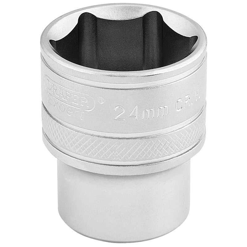 Draper 1/2 Square Drive 6 Point Metric Socket (24mm)