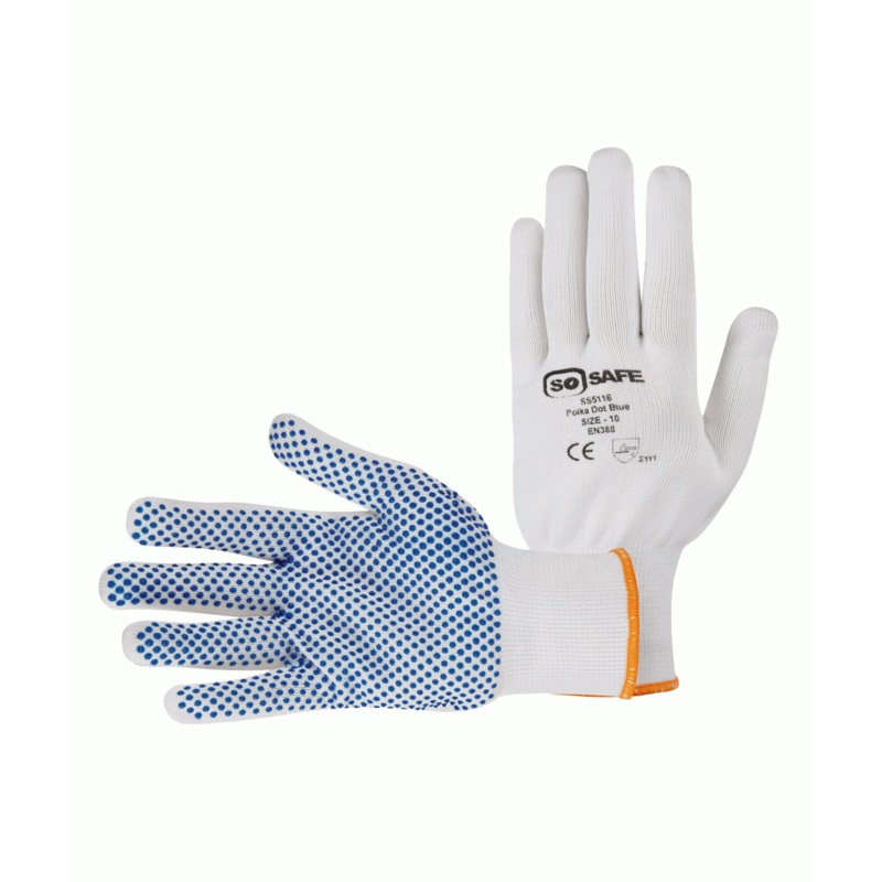 Orbit International Blue Polka Dot: Handling Glove