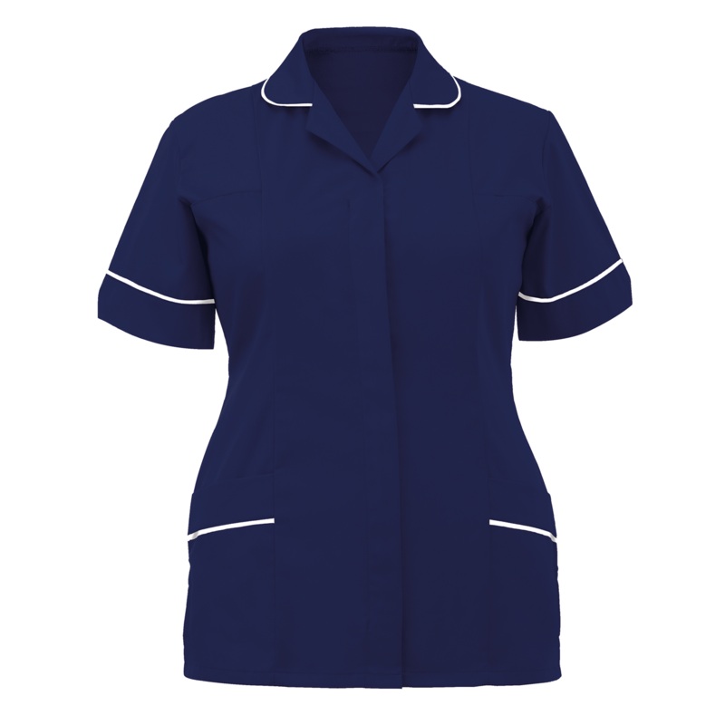 Orbit International Classic Tunic: Ladies – Navy / White