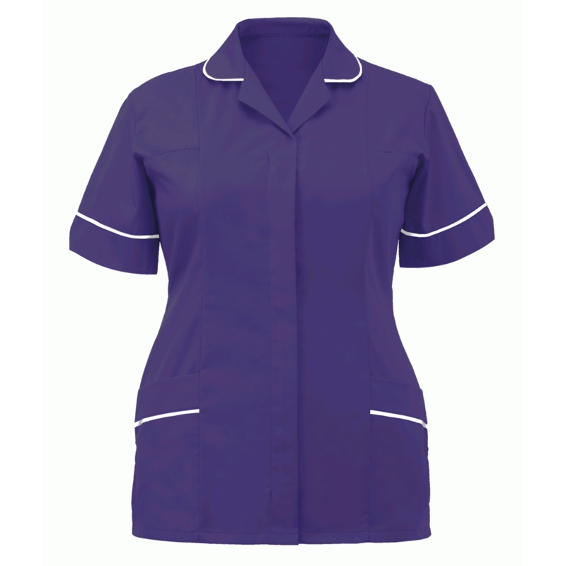 Orbit International Classic Tunic: Ladies – Purple / White