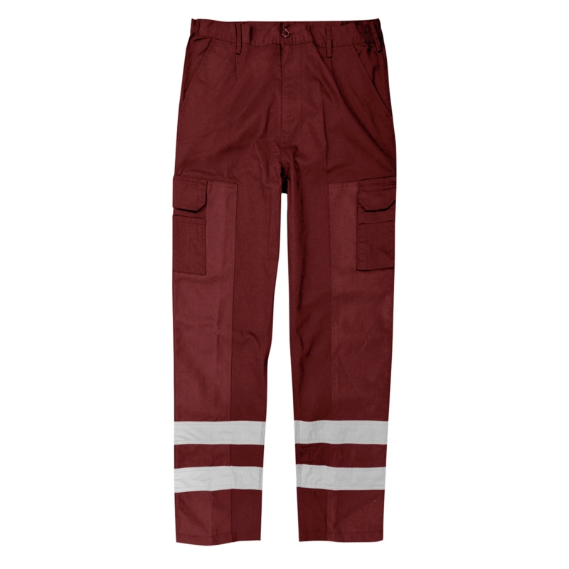 Orbit International Guardian: Combat Trousers In Polycotton- Maroon