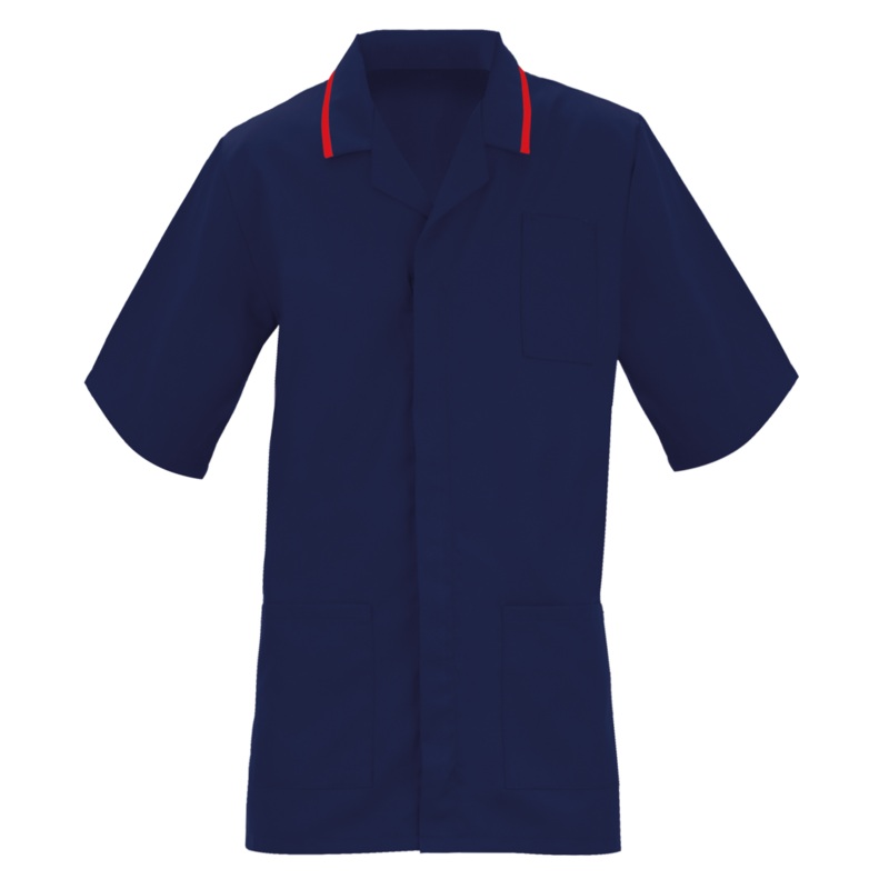 Orbit International Men’S Healthcare Tunic – Navy / Red