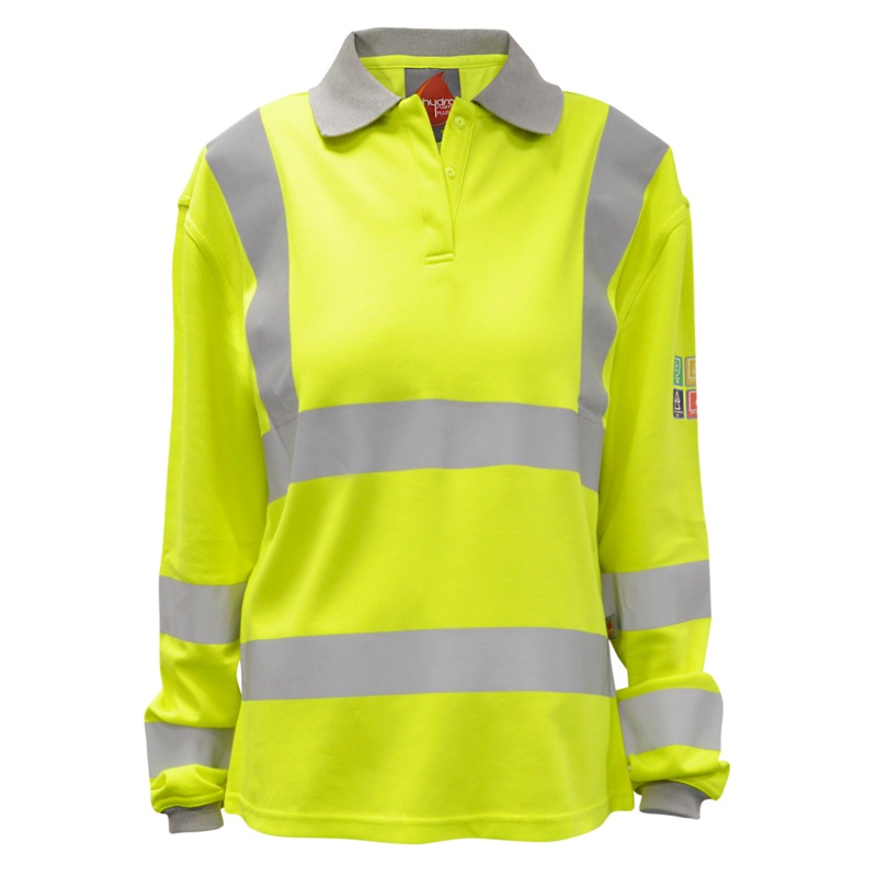 Orbit International Stratus: Inherent Fr Arc Ladies Long Sleeve Polo Shirt