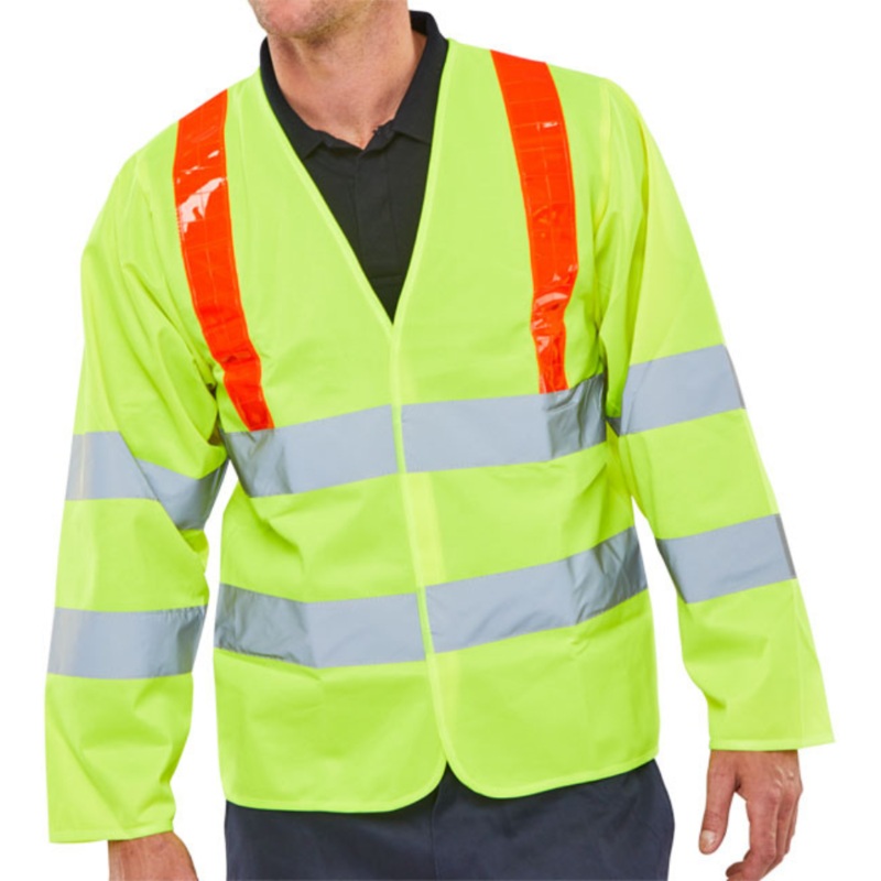 Beeswift Bseen Ls Jerkin En Iso20471 with Brace