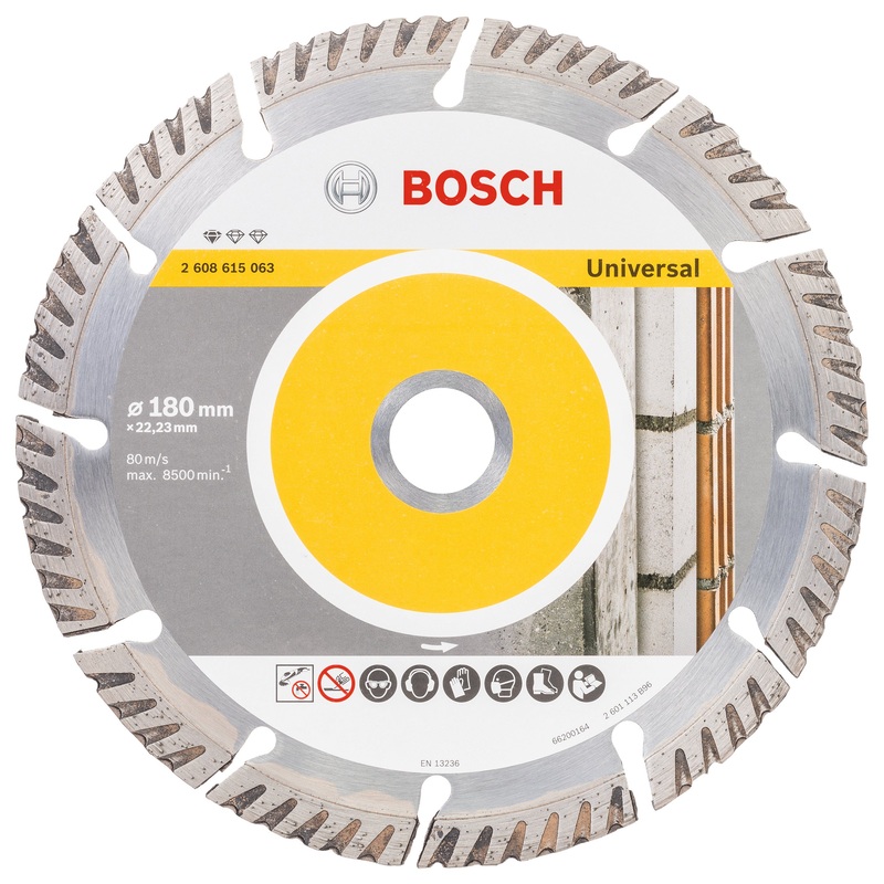 Bosch Professional Diamond Cutting Disc – Universal Standard, 180×22.23×2.4x10mm
