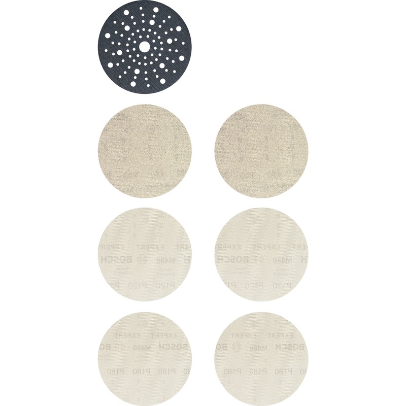 Bosch Professional Expert M480 Sanding Net Set – 150mm, 7 Pack
