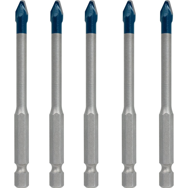 Bosch Professional HardCeramic HEX-9 Roof Tile Drill Bit Set, 6mm, 5-pc
