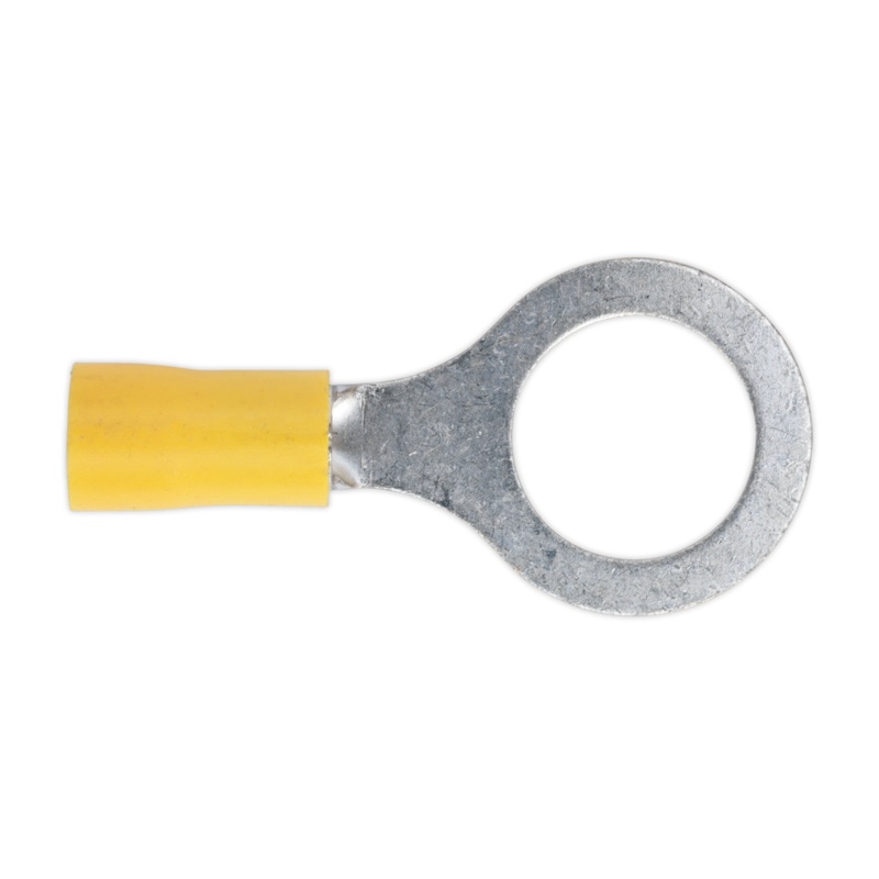Sealey Easy-Entry Ring Terminal 13mm (1/2) Yellow Pack of 100