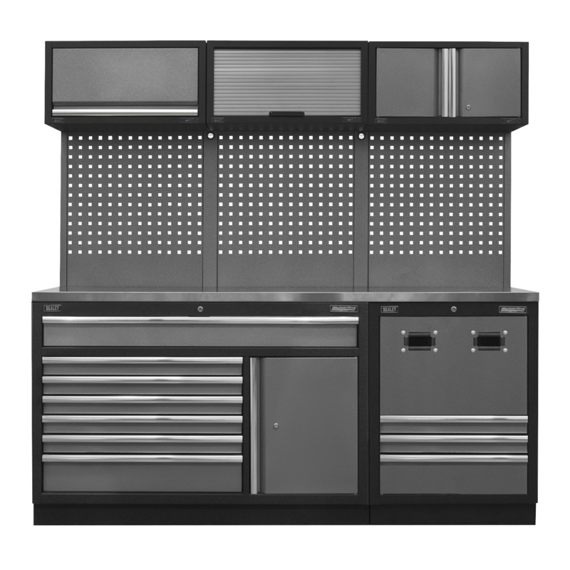 Sealey Modular Storage System Combo – Stainless Steel Worktop
