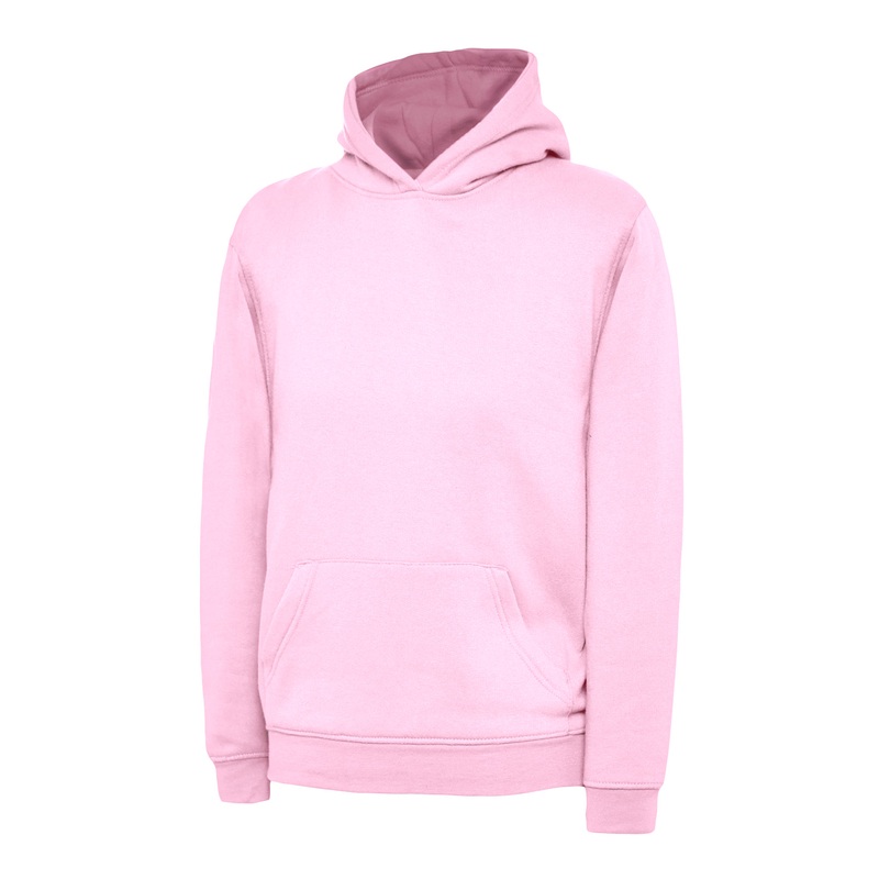 Uneek Childrens Hooded Sweatshirt  Hot Pink