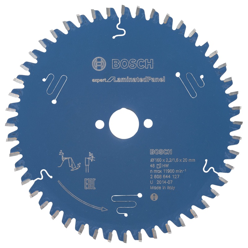 Bosch Professional Circular Saw Blade for Laminated Panel – 160 x 20 x 2.2 mm, 48 Teeth