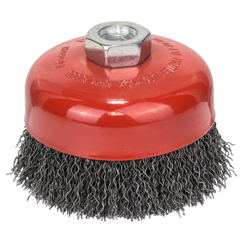 Bosch Professional Crimped Wire Cup Brush – 100mm, M14, 0.5 Thickness