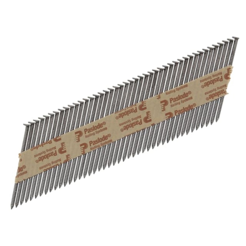 Paslode 3.1 x 75mm 350 Ring Nails Bright Finish Box of 2200 + 2 Fuel Cells