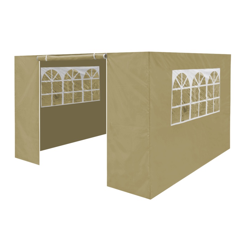 Sealey Dellonda Premium Gazebo/Marquee Side Walls/Doors/Windows, Fits 3 x 3m Models – Beige