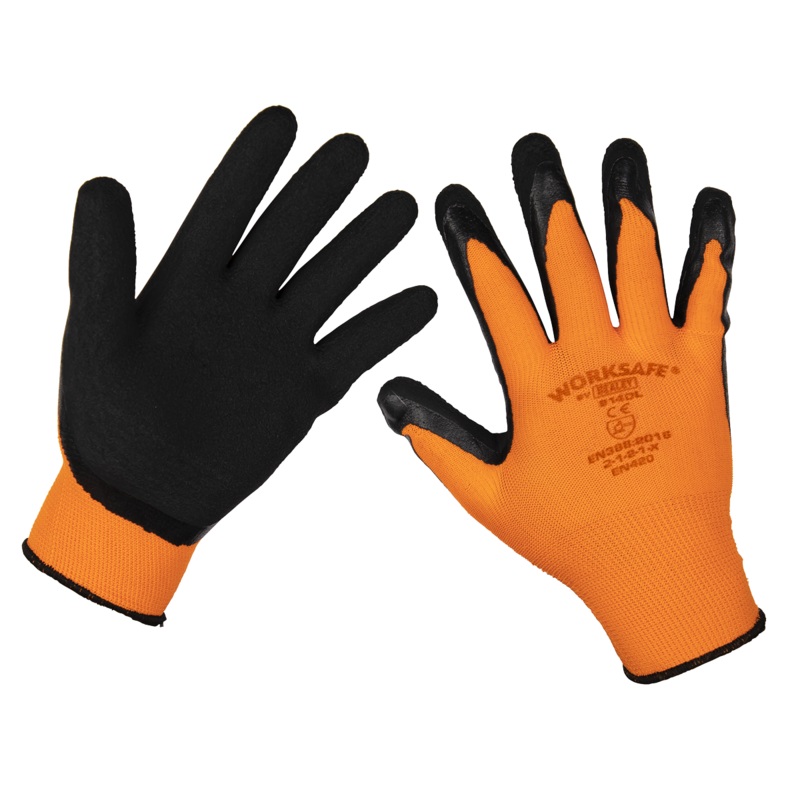 Sealey Foam Latex Gloves (Large) – Pair