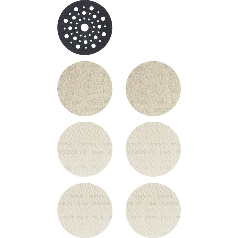 Bosch Professional Expert M480 Sanding Net Set – 125mm, 7 Pack