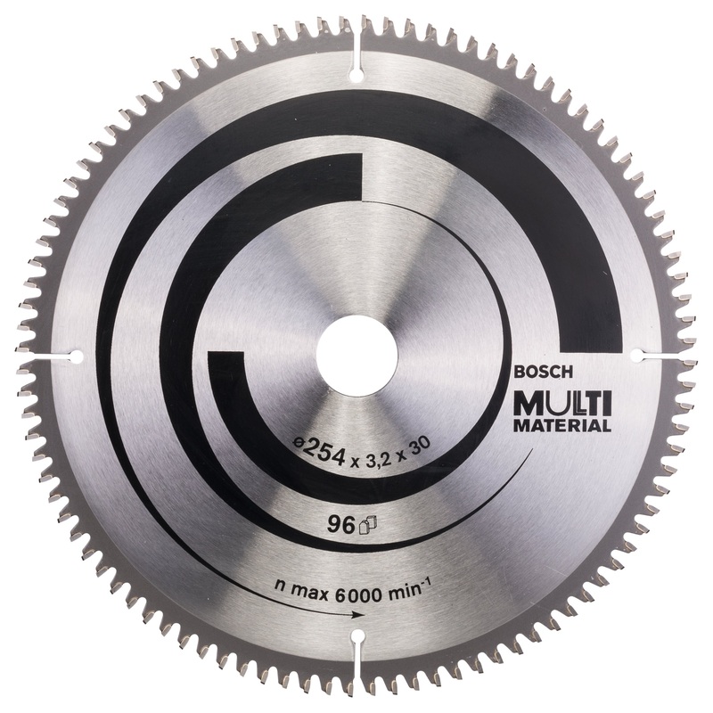 Bosch Professional Multi Material Circular Saw Blade – 254mm x 30mm x 3.2mm, 96 Teeth