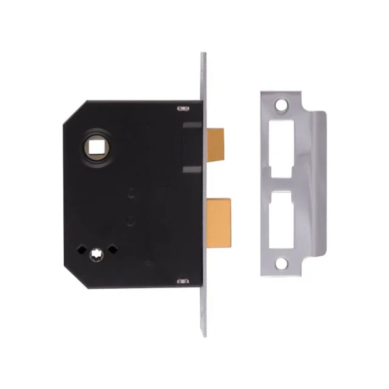 UNION 2294 Mortice Bathroom Lock Chrome Finish 76mm 3in Box