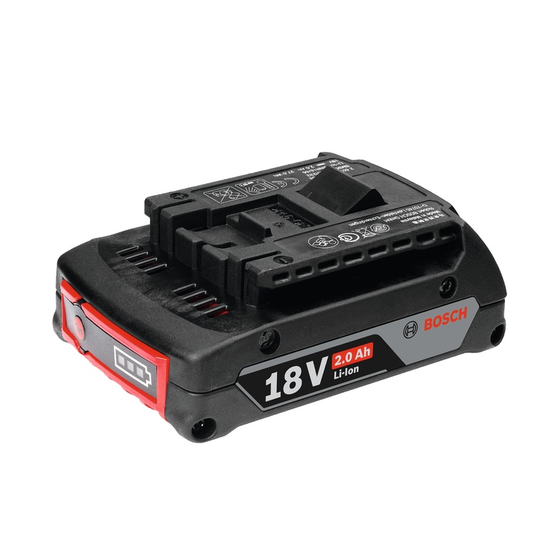 Bosch Professional 18V 2.0Ah Li-Ion Battery with ECP (PRO) – Slide-in