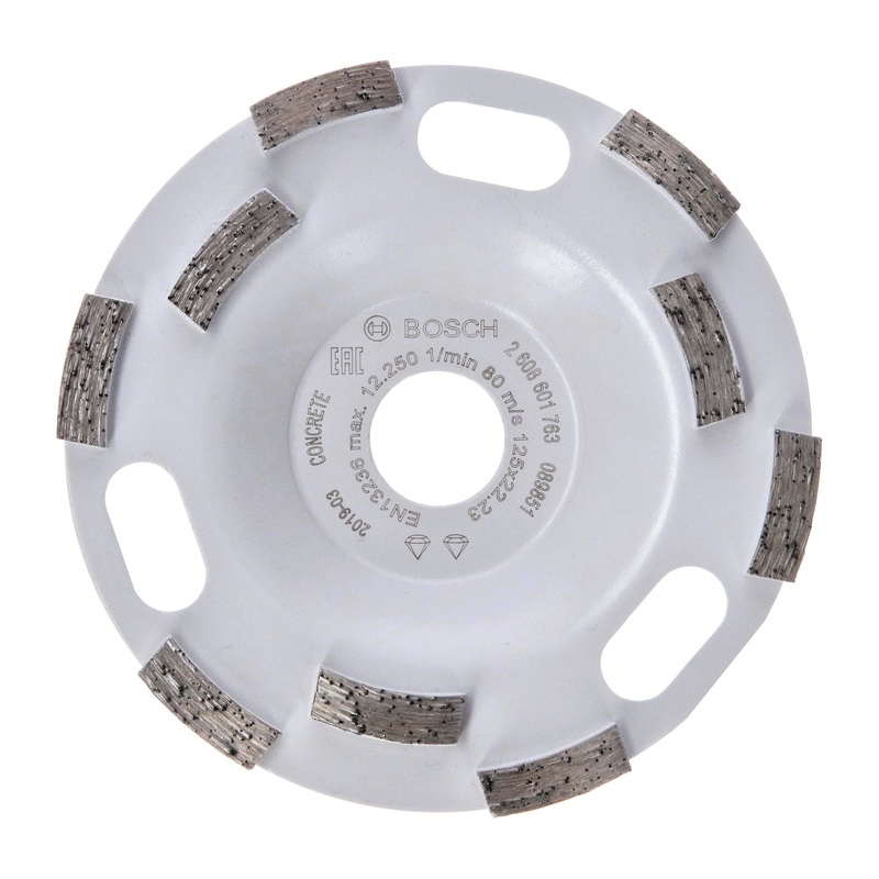 Bosch Professional Double Row Diamond Grinding Head for Concrete – High Speed, 125 x 22.23 x 5 mm Expert