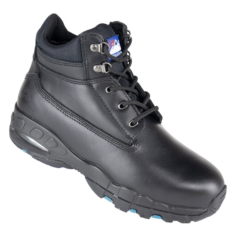 Himalayan Black Leather Steel Safety Boot