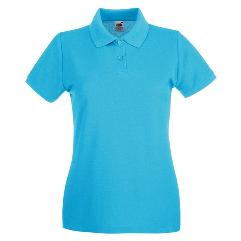 Fruit Of The Loom Women’s Premium Polo – Azure Blue