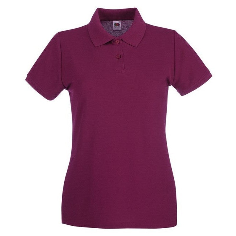 Fruit Of The Loom Women’s Premium Polo – Burgundy