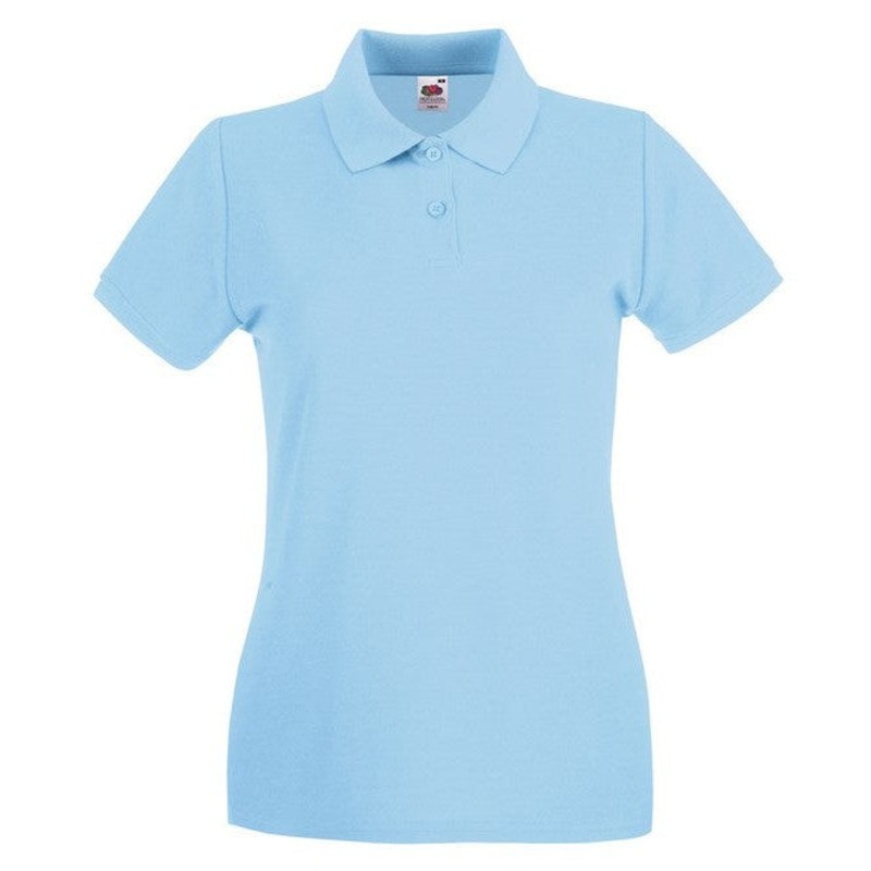 Fruit Of The Loom Women’s Premium Polo – Sky Blue