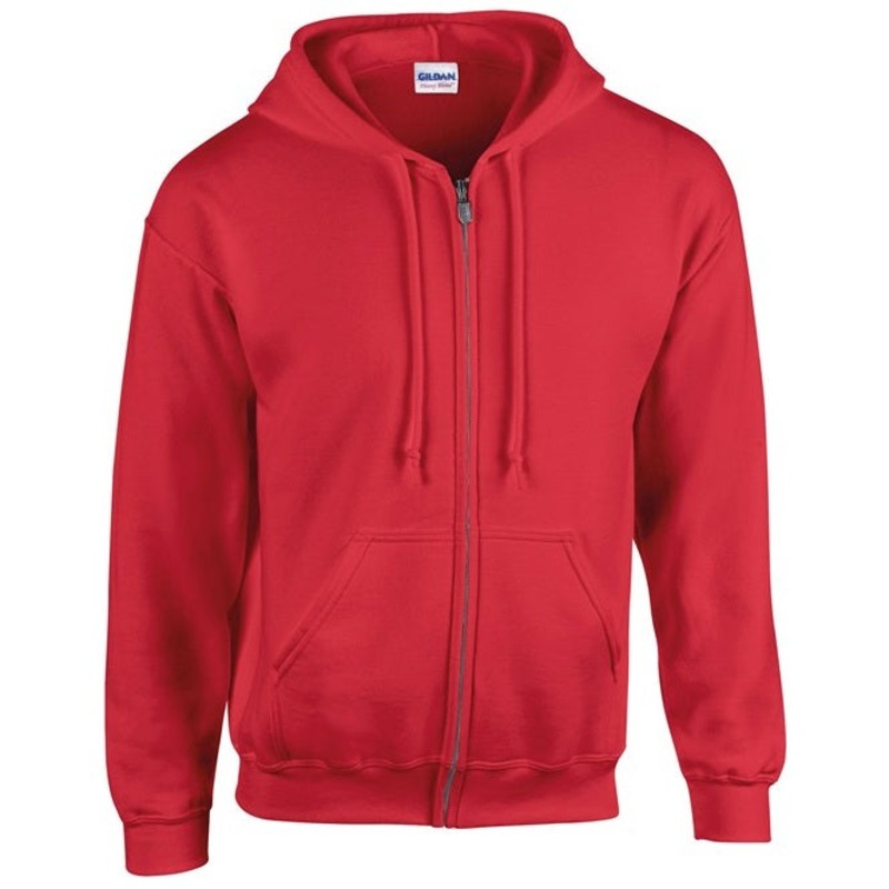 Gildan Heavy Blend Full Zip Hooded Sweatshirt – Red