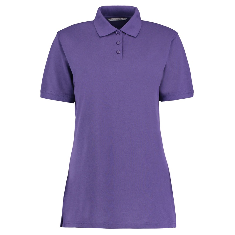 Kustom Kit Klassic Polo Women’s With Superwash 60C (Classic Fit) – Dark Purple