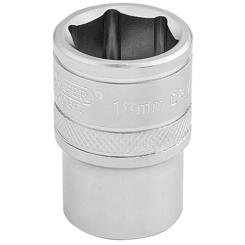 Draper 1/2 Square Drive 6 Point Metric Socket (18mm)
