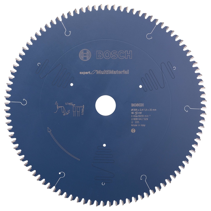 Bosch Professional Expert Multi Material Circular Saw Blade – 305 x 30 x 2.4 mm, 96 Teeth