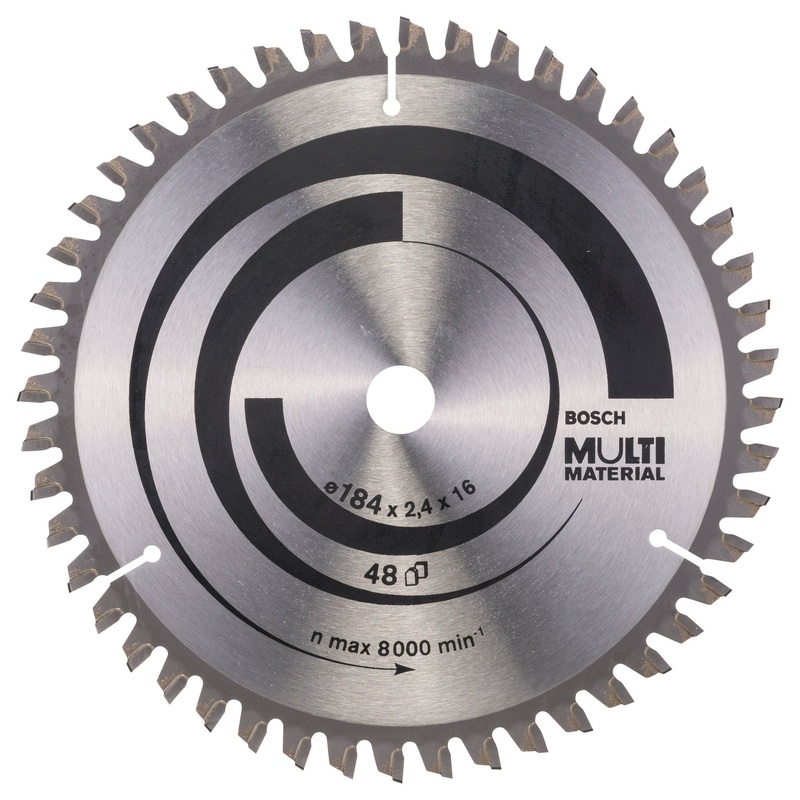 Bosch Professional Multi Material Circular Saw Blade – 184 x 16 x 2.4 mm (48 Teeth)